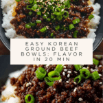 Korean Ground Beef Bowl Recipe