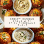 Reuben Balls with Spicy Thousand Island Dipping Sauce Recipe