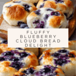 Fluffy Cottage Cheese Blueberry Cloud Bread Recipe