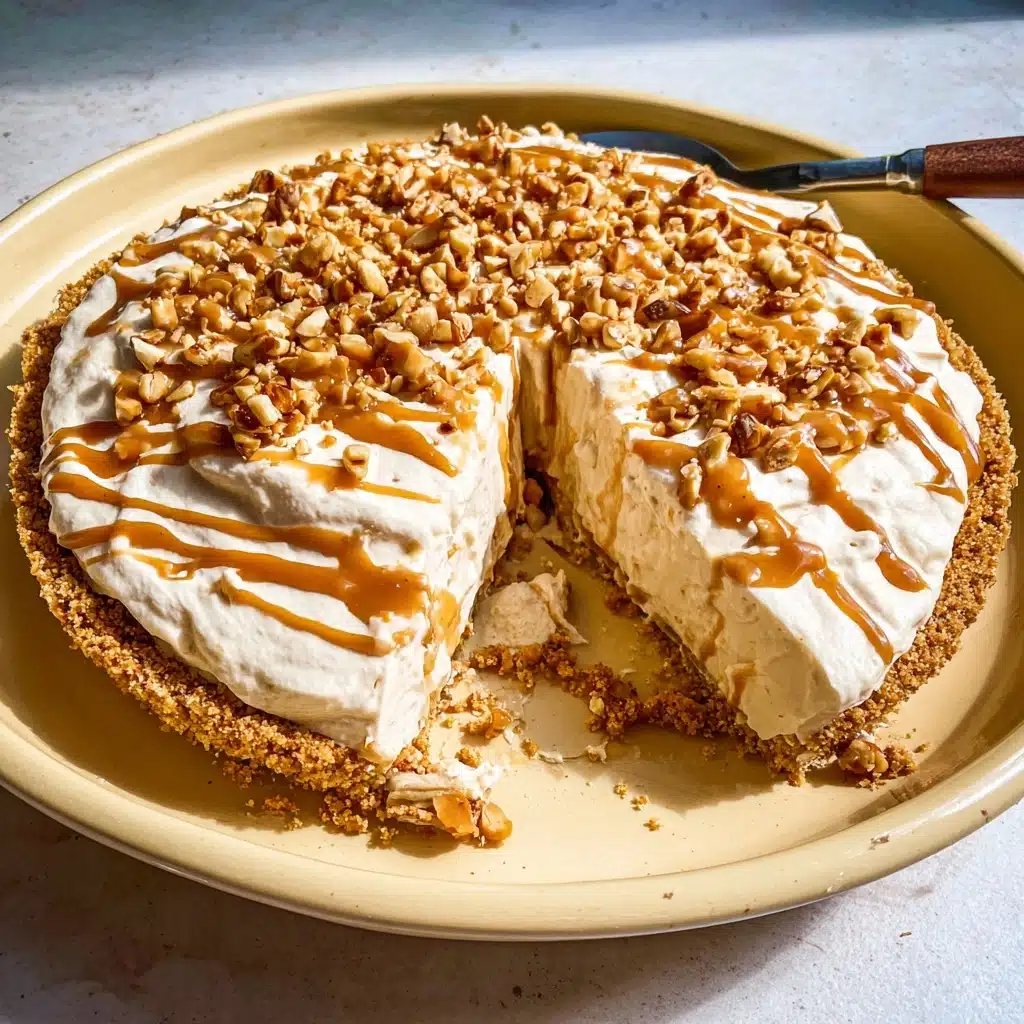 Peanut Butter Pretzel Pie Recipe - Recipe Image
