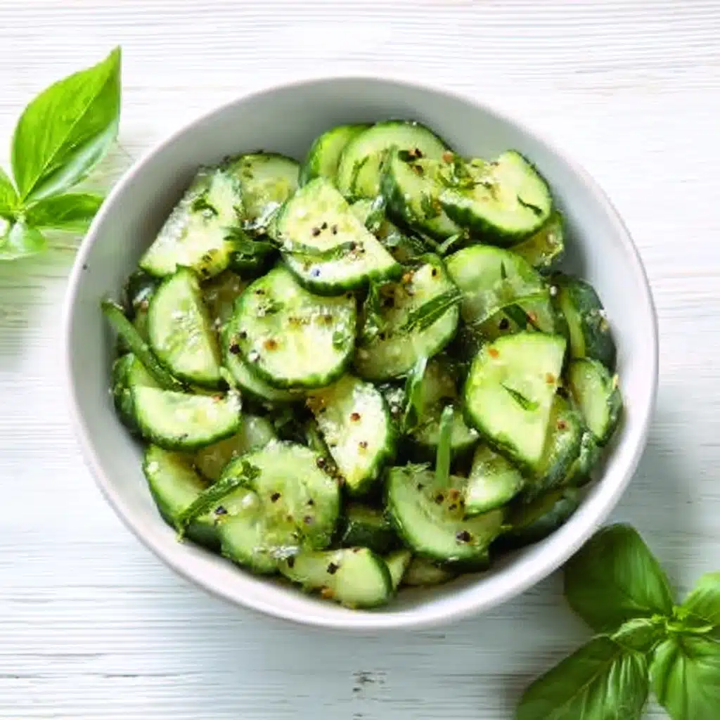 Cucumber and Basil Salad Recipe