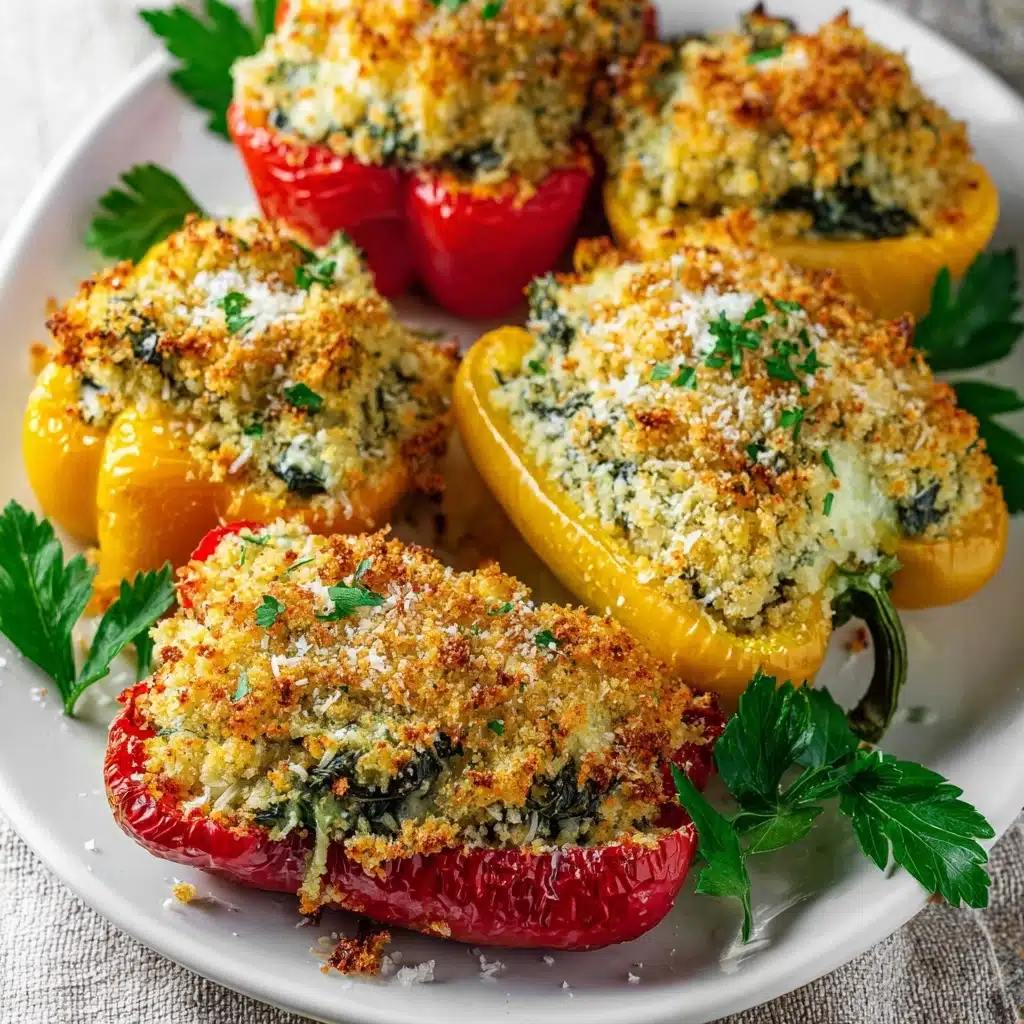 Herby Ricotta Stuffed Peppers Recipe - Recipe Image