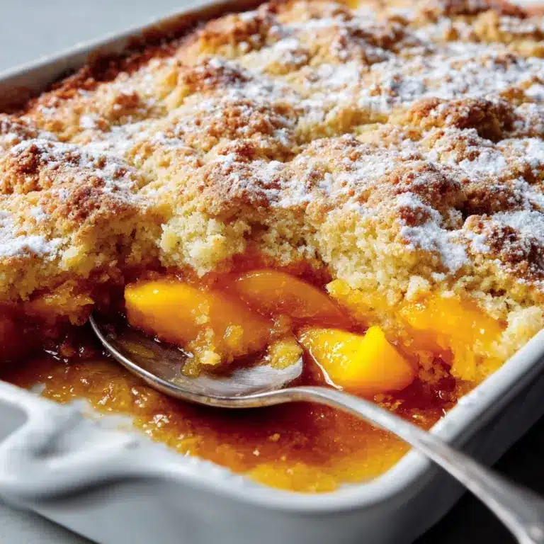 Peach Cobbler That’s Gooey Inside With A Crisp Sugary Crust Recipe