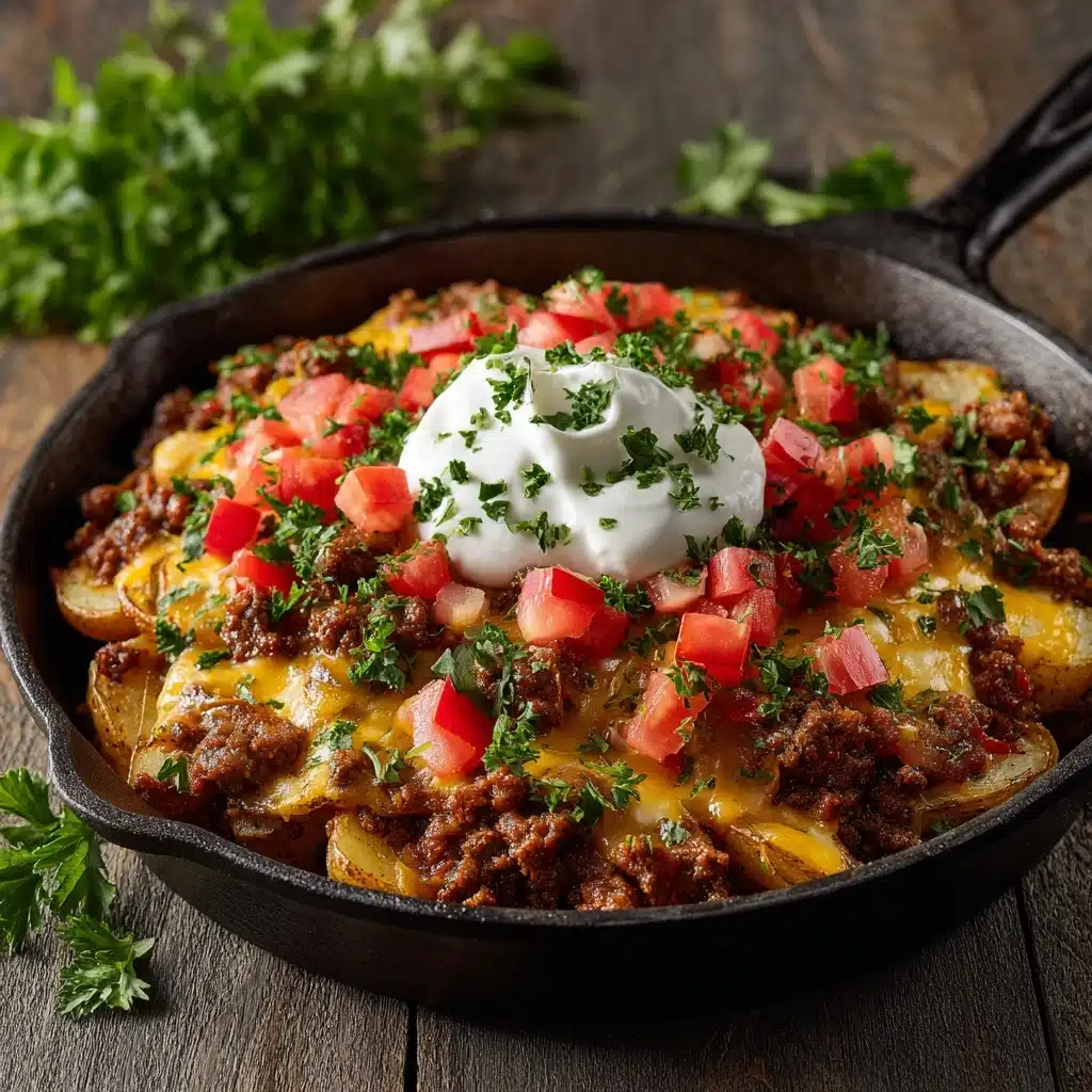 Cheesy Taco Potatoes Recipe - Recipe Image