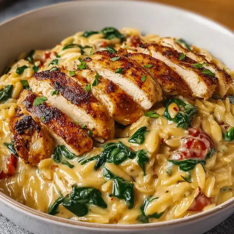 Creamy Tuscan Chicken Orzo Recipe