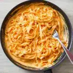 Creamy Red Pepper Alfredo Pasta Recipe