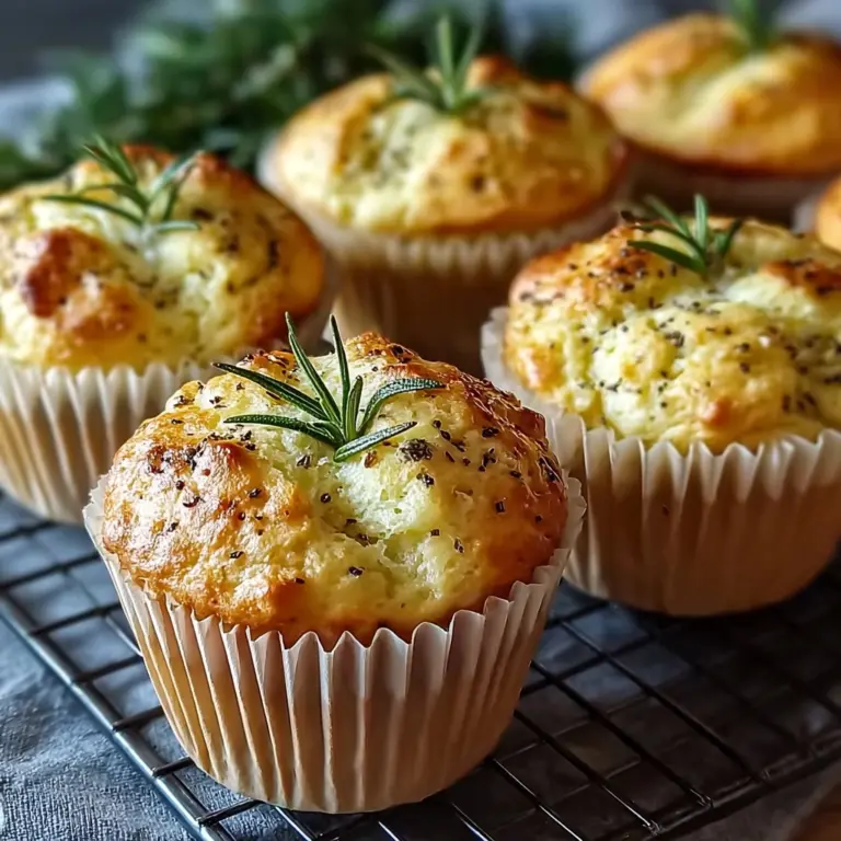 Easy Garlic Rosemary Focaccia Muffins Recipe