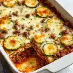 Cheesy Ground Beef and Zucchini Casserole Recipe