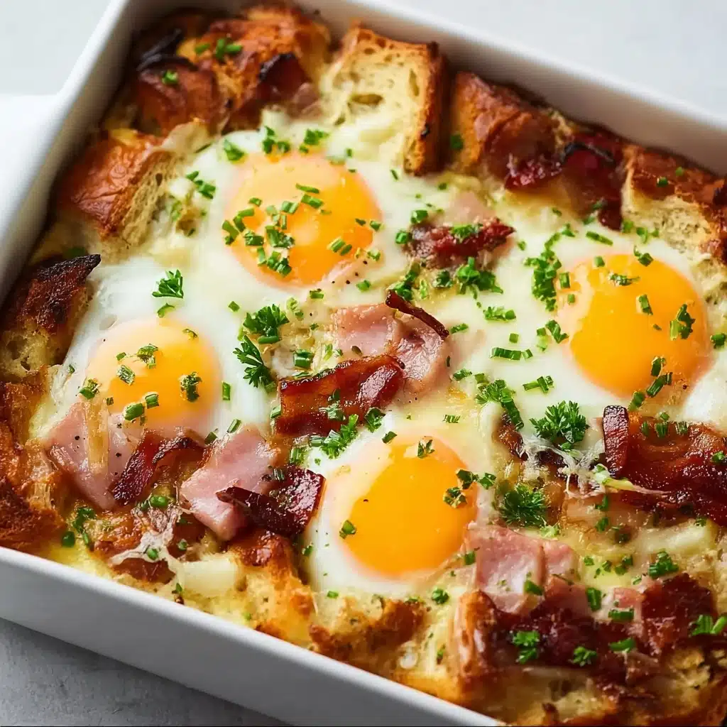Overnight Eggs Benedict Casserole Recipe - Recipe Image