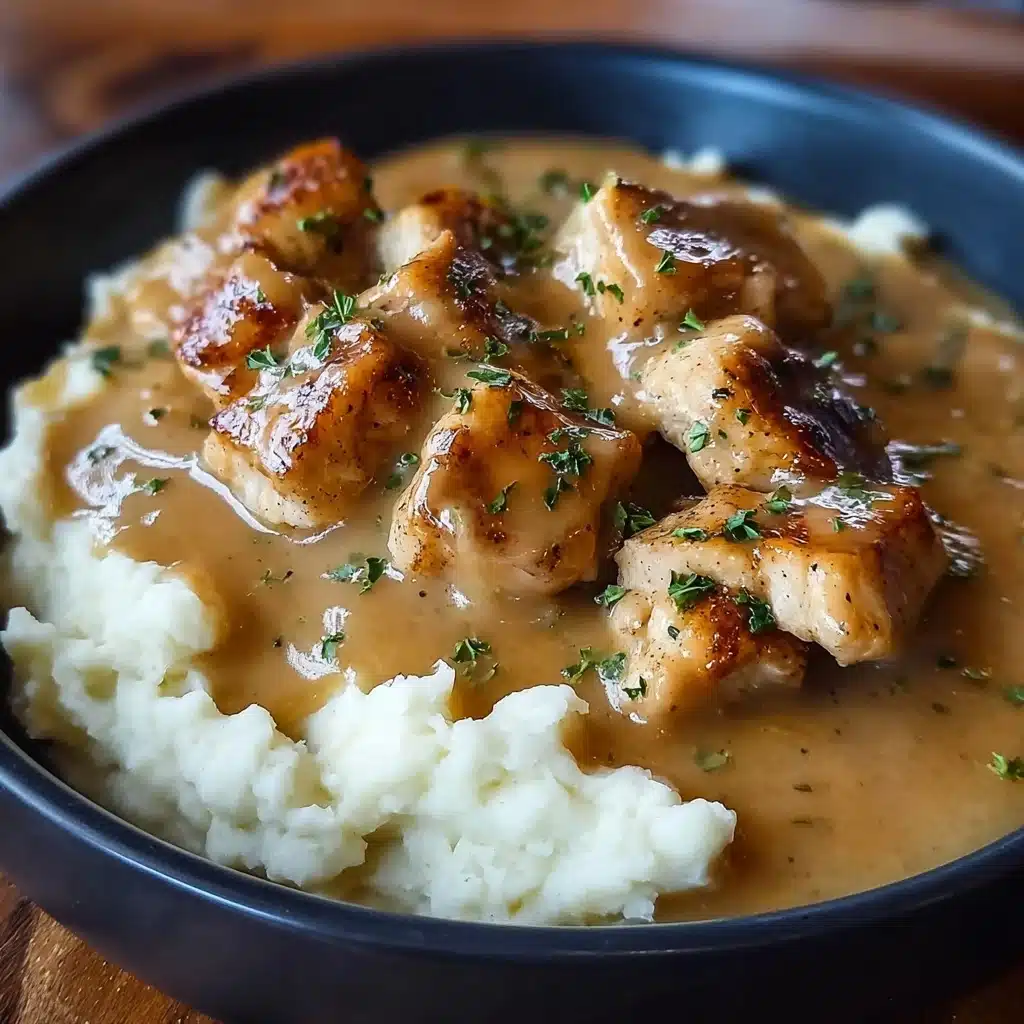 Slow Cooker Creamy Chicken & Gravy Recipe - Recipe Image