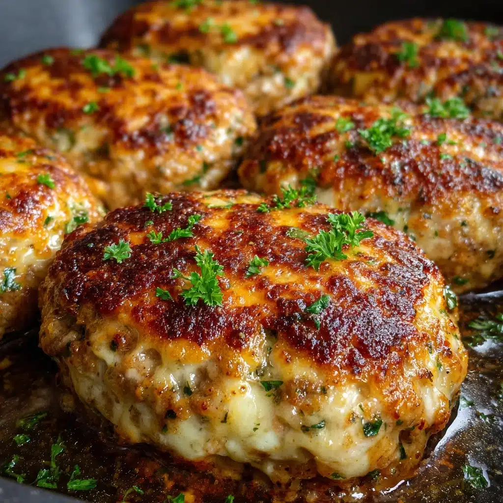 Garlic Parmesan Chicken Meatloaves Recipe - Recipe Image