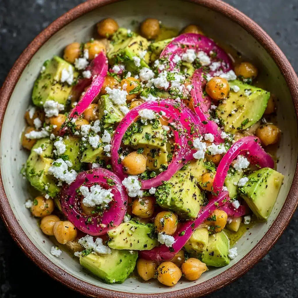 Chickpea Feta Avocado Salad Recipe - Recipe Image