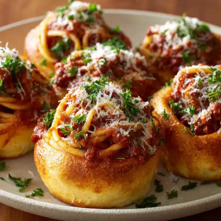 Spaghetti Garlic Bread Bowls Recipe