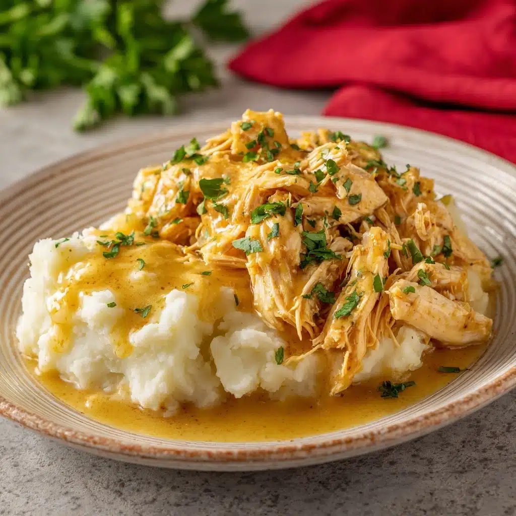 Easy Crockpot Chicken and Gravy Recipe