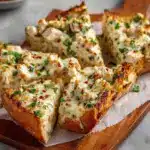 chicken Alfredo garlic bread Recipe