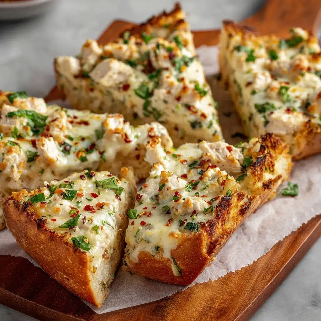 chicken Alfredo garlic bread Recipe