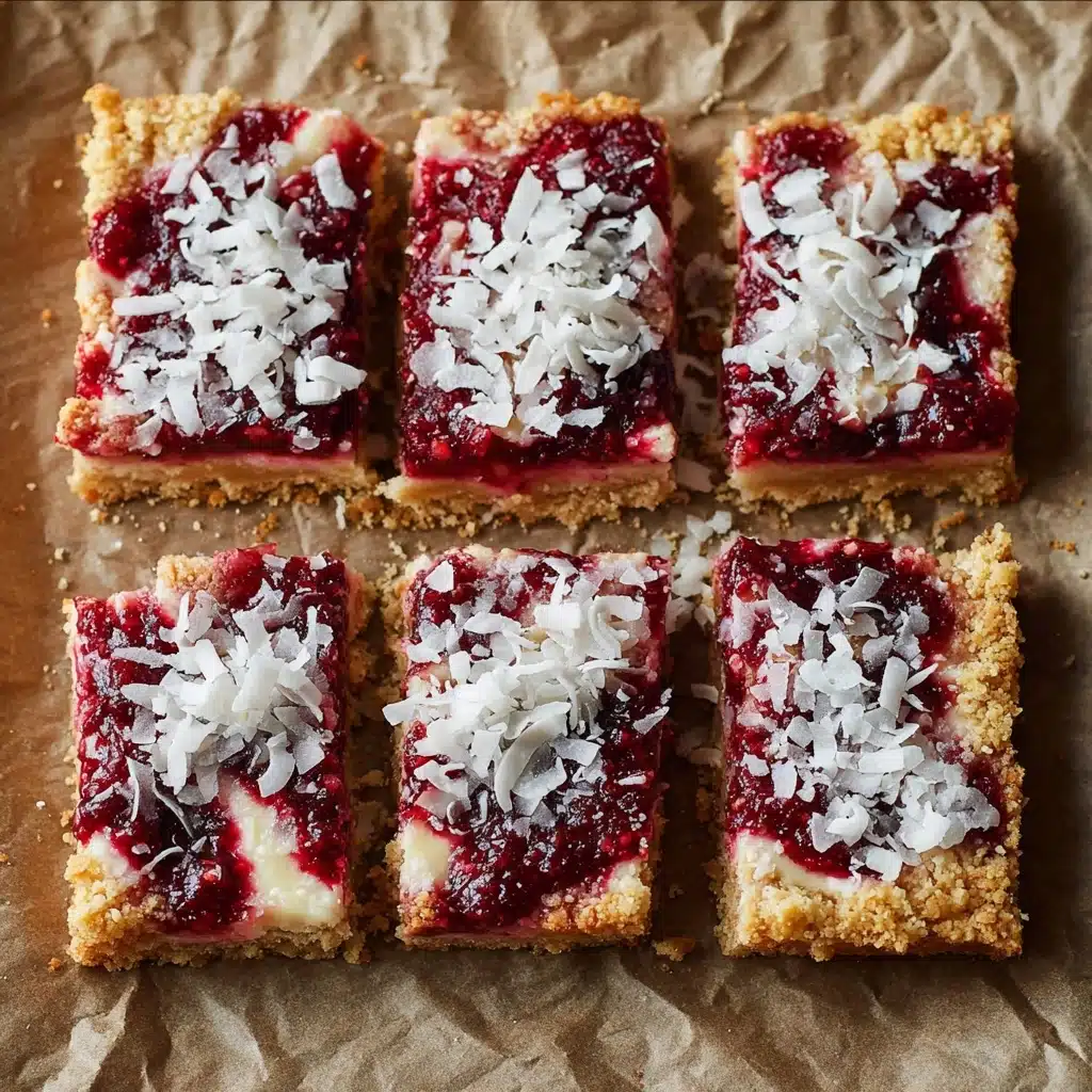 Raspberry Coconut Magic Bars Recipe - Recipe Image