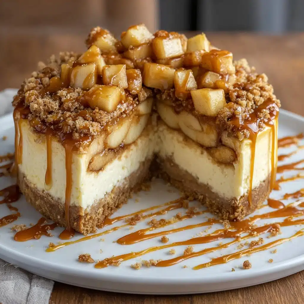 Salted Caramel Apple Pie Cheesecake Recipe