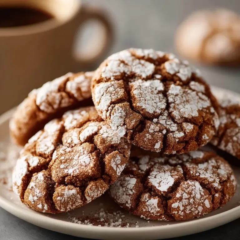 Cinnamon Coffee Crinkles Recipe