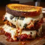 Lazy Chicken Parmesan Grilled Cheese Recipe