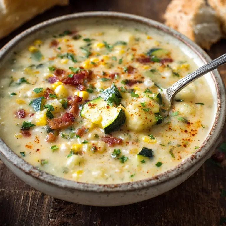 Summer Corn and Zucchini Chowder Recipe