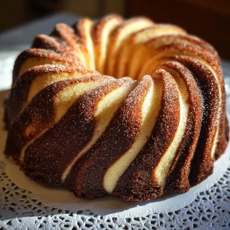 Cinnamon Swirl Bundt Cake Recipe