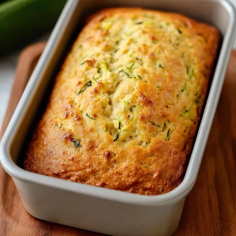 Green Onion Zucchini Cheddar Quick Bread Recipe