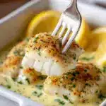 Tasty Baked Cod in Coconut Lemon Cream Sauce Recipe