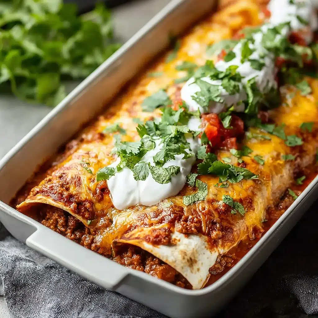 Easy Ground Beef Enchiladas Recipe