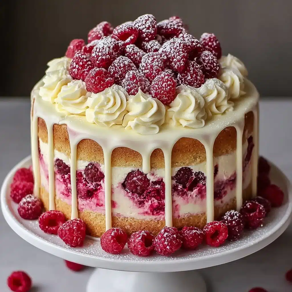 White Chocolate Raspberry Dream Cake Recipe - Recipe Image