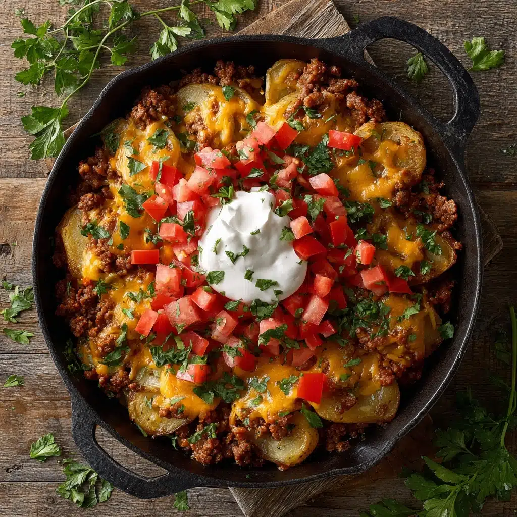 Cheesy Taco Potatoes Recipe - Recipe Image