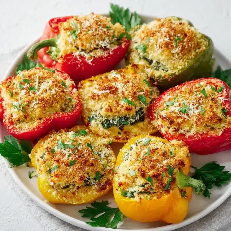 Herby Ricotta Stuffed Peppers Recipe