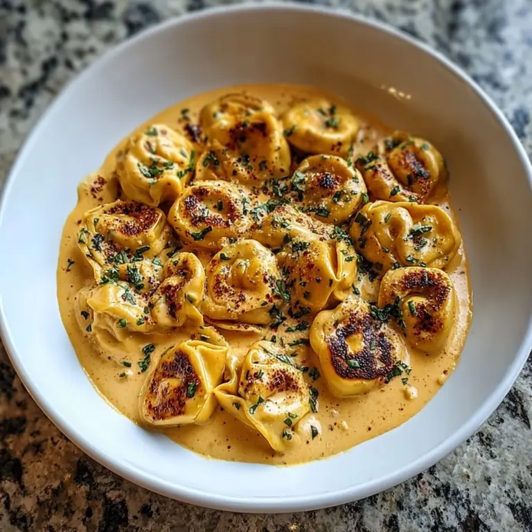 Cajun Chicken Tortellini with Garlic Sauce Recipe