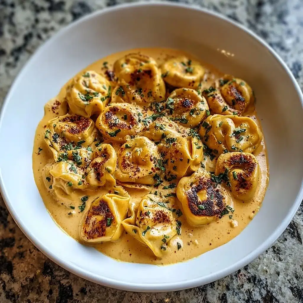 Cajun Chicken Tortellini with Garlic Sauce Recipe
