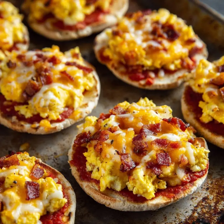 English Muffin Breakfast Pizzas Recipe