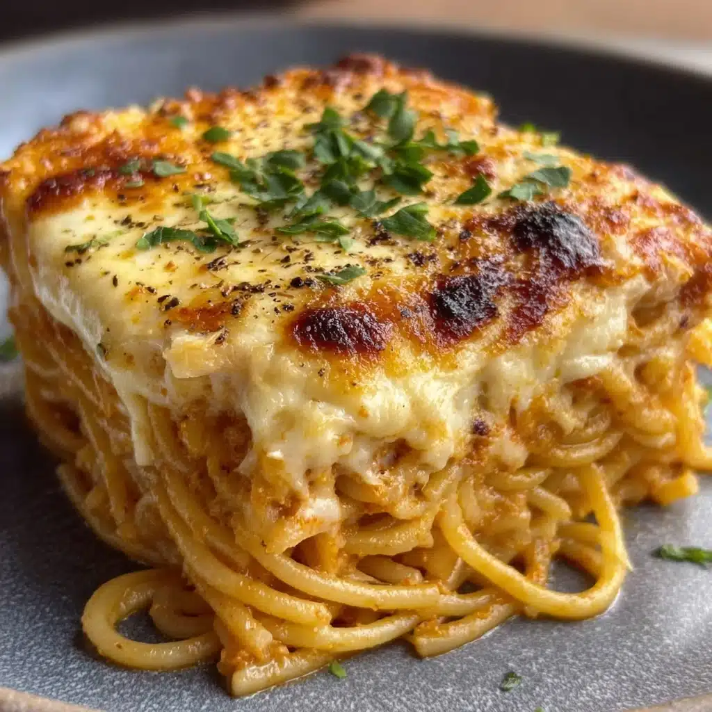 Baked Cream Cheese Spaghetti Casserole Recipe - Recipe Image