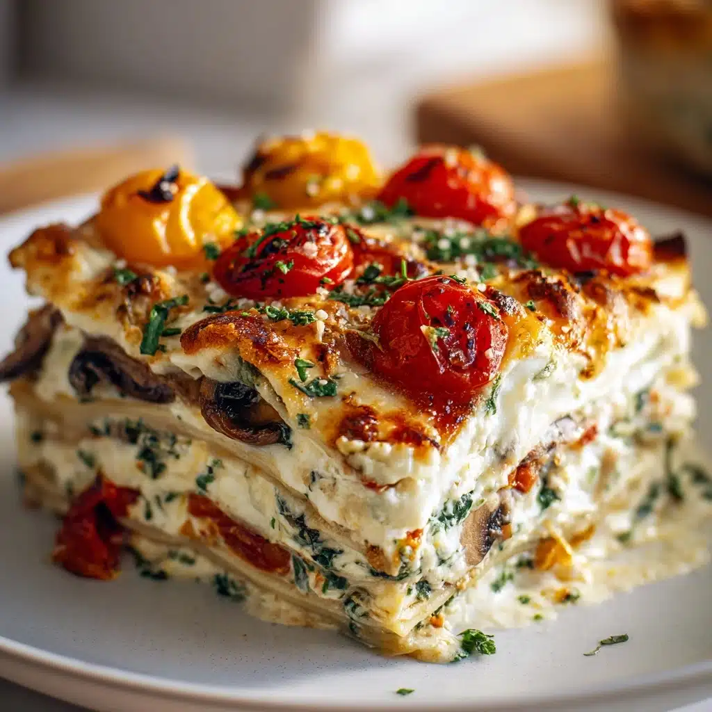 Loaded Veggie White Lasagna: A Healthy Twist on Tradition Recipe - Recipe Image