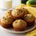 Moist Zucchini Muffins with Pineapple and Crunchy Walnuts Recipe