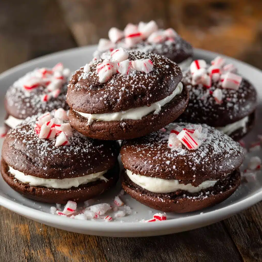 Chocolate Peppermint Whoopie Pies Recipe - Recipe Image