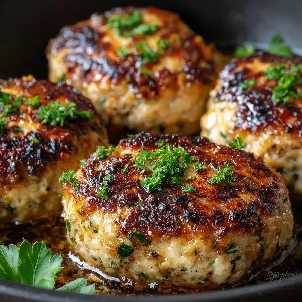 Garlic Parmesan Chicken Meatloaves Recipe - Recipe Image