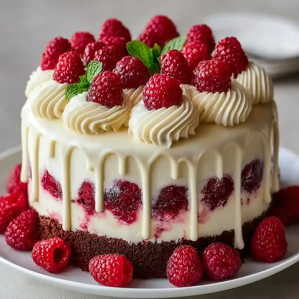 White Chocolate Raspberry Dream Cake Recipe - Recipe Image