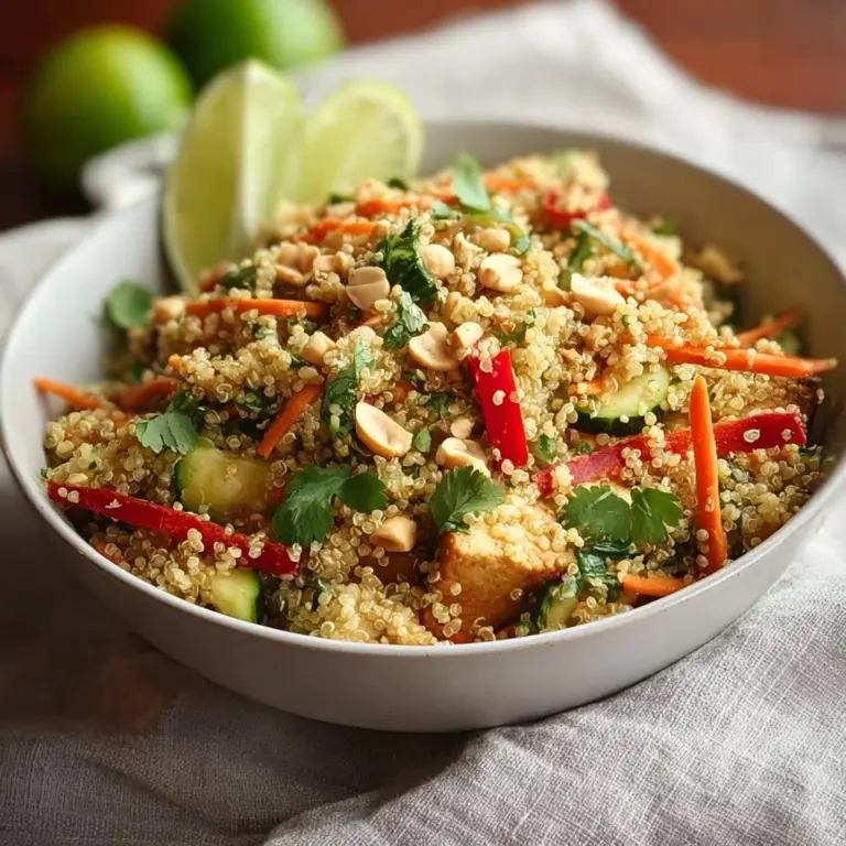 Thai Quinoa Crunch Salad: A Refreshing Healthy Delight! Recipe