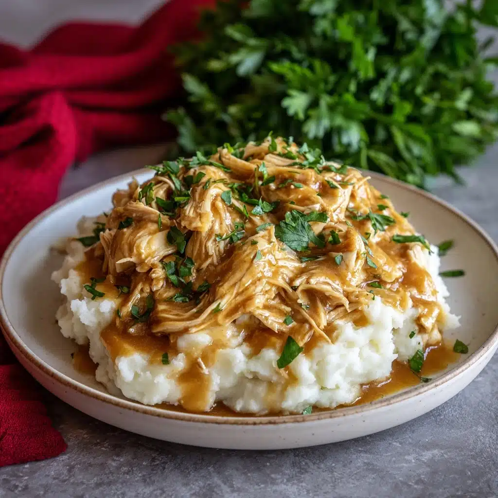 Easy Crockpot Chicken and Gravy Recipe - Recipe Image