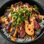 Korean BBQ Steak Bowls Recipe
