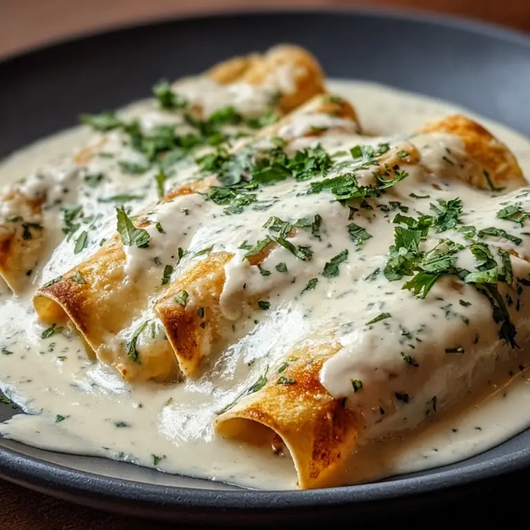 CHICKEN ENCHILADAS WITH SOUR CREAM WHITE SAUCE Recipe