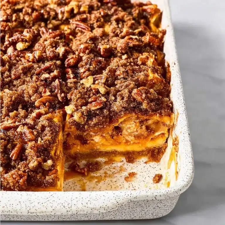 Pumpkin French Toast Bake with Cream Cheese Filling Recipe