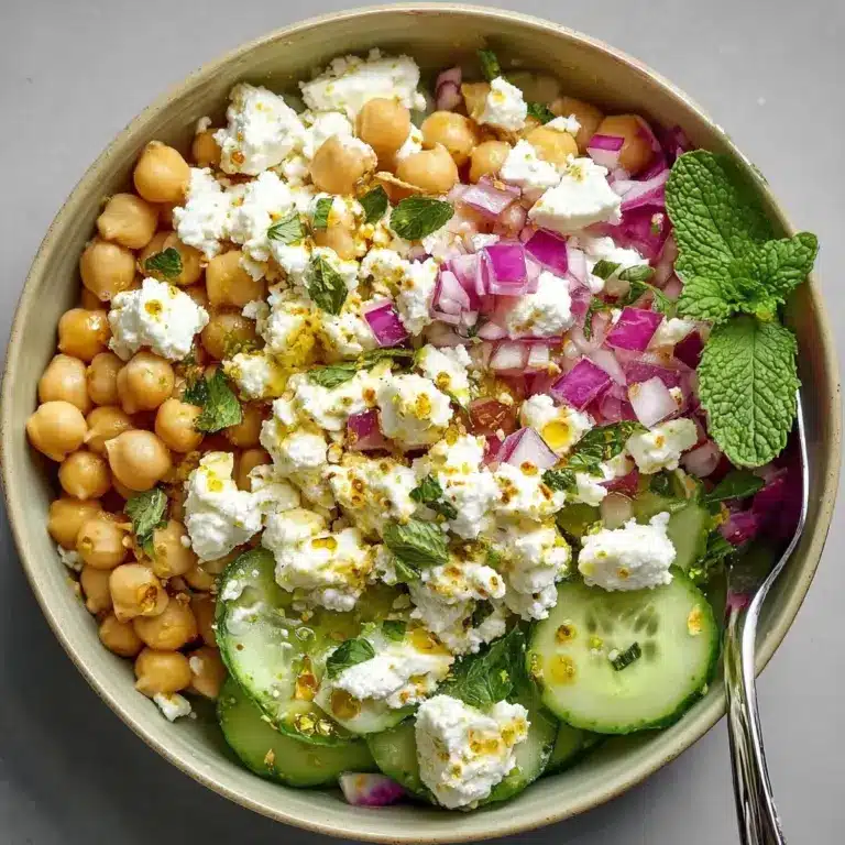 Cottage Cheese and Chickpea Salad Recipe