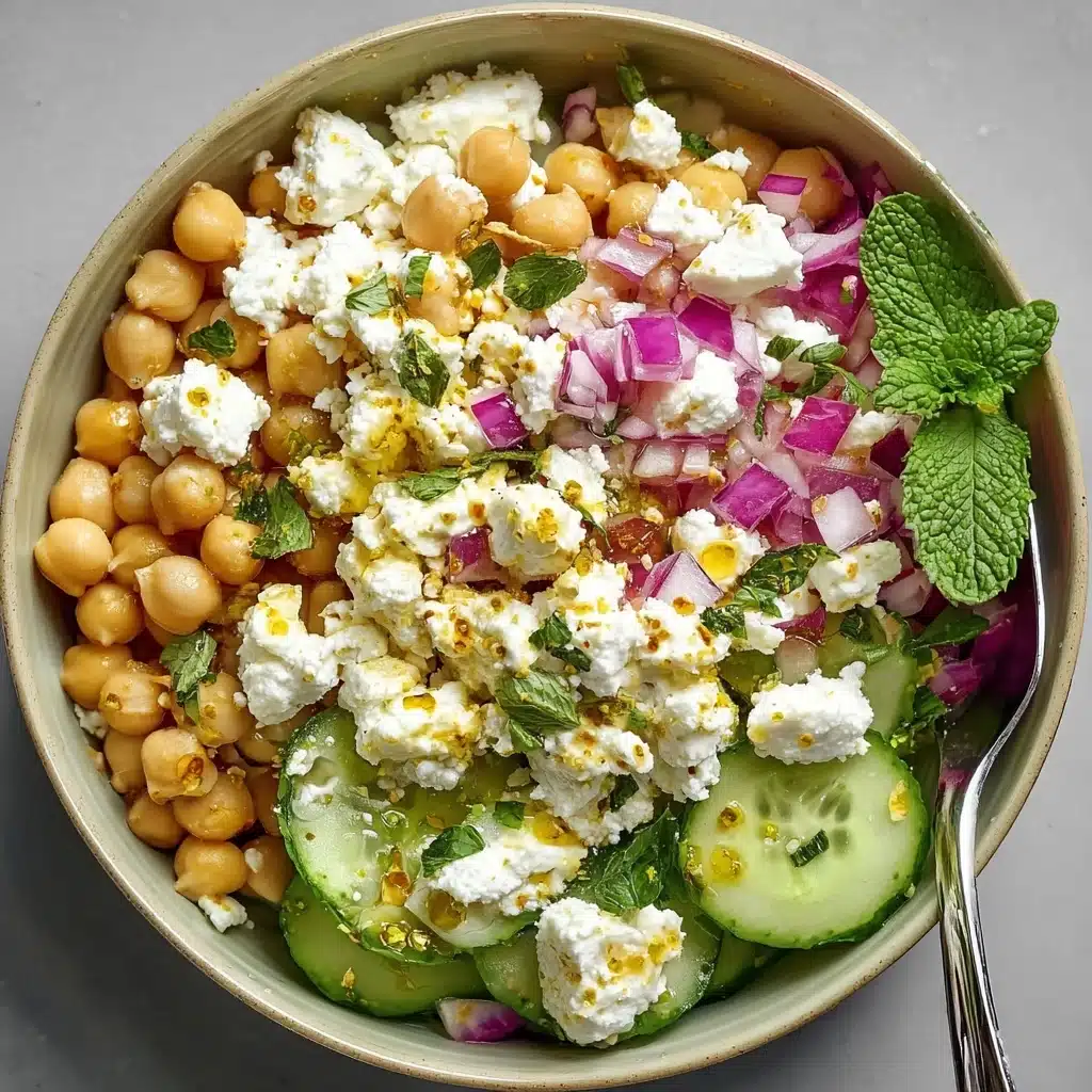 Cottage Cheese and Chickpea Salad Recipe - Recipe Image