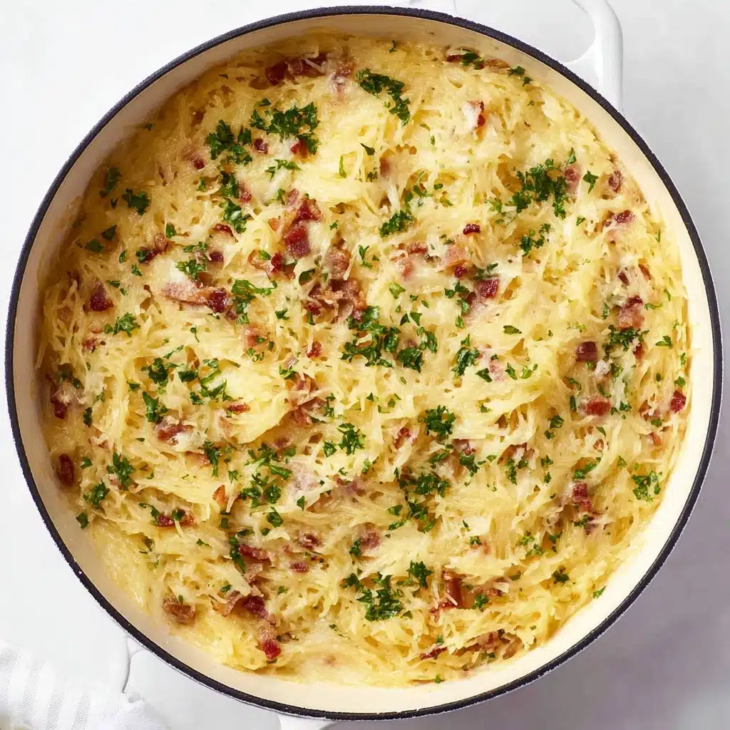 Spaghetti Squash Carbonara Recipe - Recipe Image