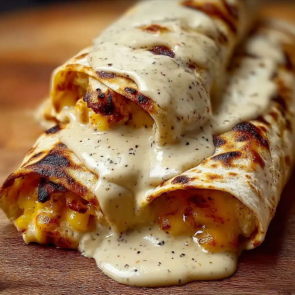 Cheesy Garlic Chicken Wraps Recipe That Everyone Loves Recipe - Recipe Image
